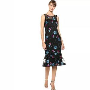 NWT Calvin Klein Sleeveless Lace Midi Sheath Dress